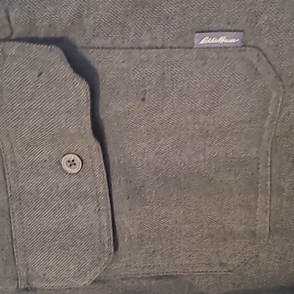 EDDIE BAUER MENS LINED SHIRT JACKET "FOREST NIGHT" GREEN SIZE XL - Picture 8 of 13